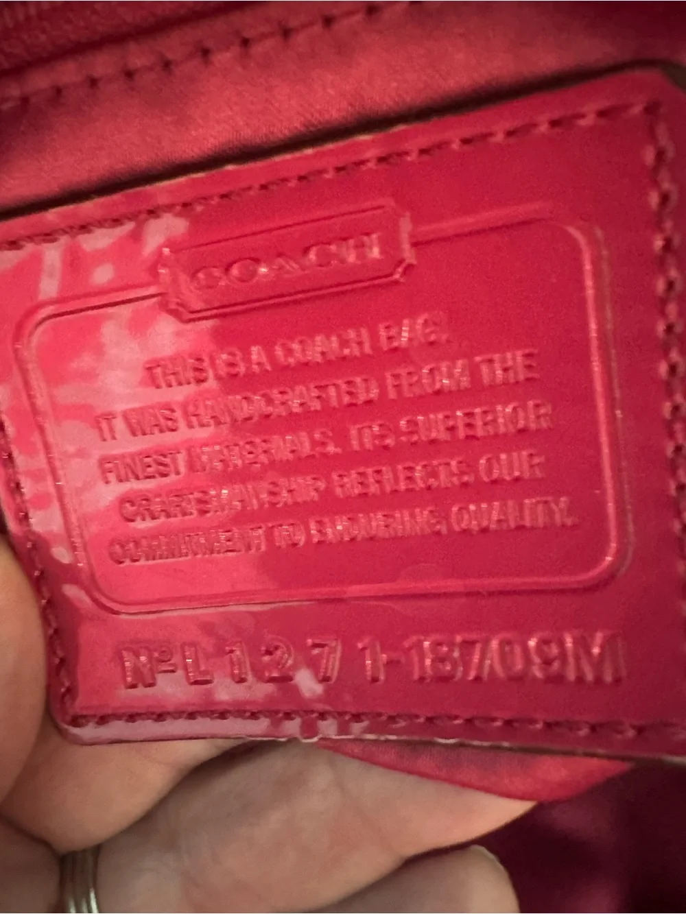 Coach #178 Poppy Signature Lurex C Outline Satchel/Crossbody